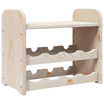 Portavini con Pannello Superiore 43x25x37cm Legno Massello Pino - homemem39