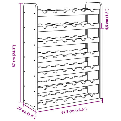 Portavini 67,5x25x87 cm in Legno Massello di Pino | homemem39