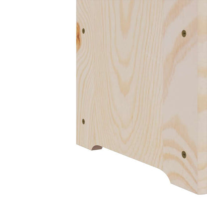 Portavini con Pannello Superiore 72,5x25x111,5 cm Massello Pino | homemem39