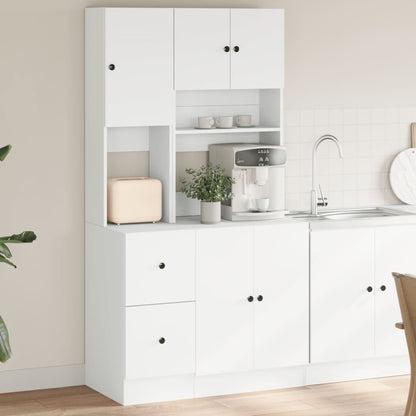 Mobile da Cucina Bianco 95x50x180 cm Legno Multistrato - homemem39