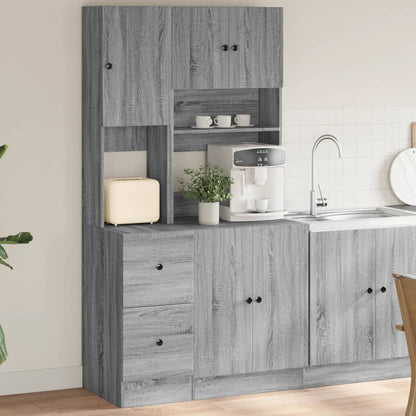 Mobile da Cucina Grigio Sonoma 95x50x180cm in Legno Multistrato - homemem39