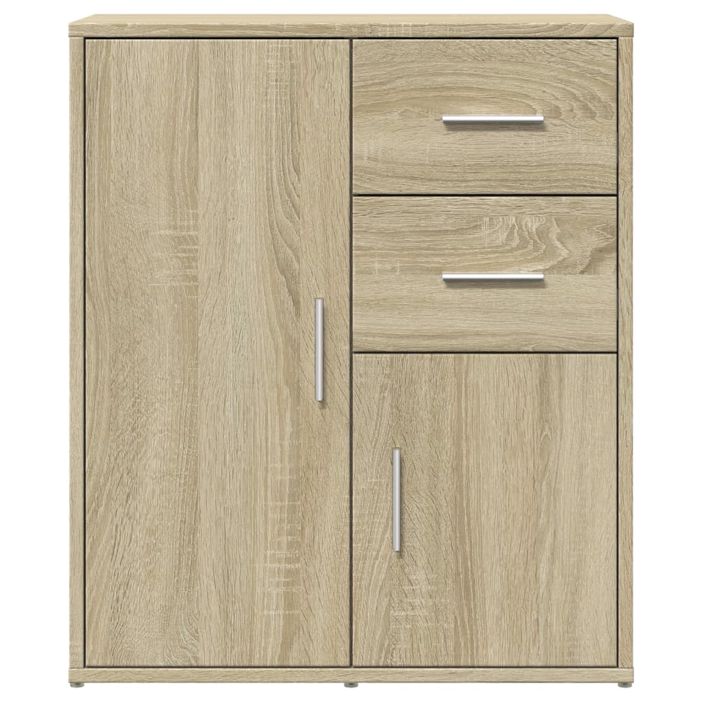 Credenze 2 pz Rovere Sonoma 60x31x70 cm in Legno Multistrato