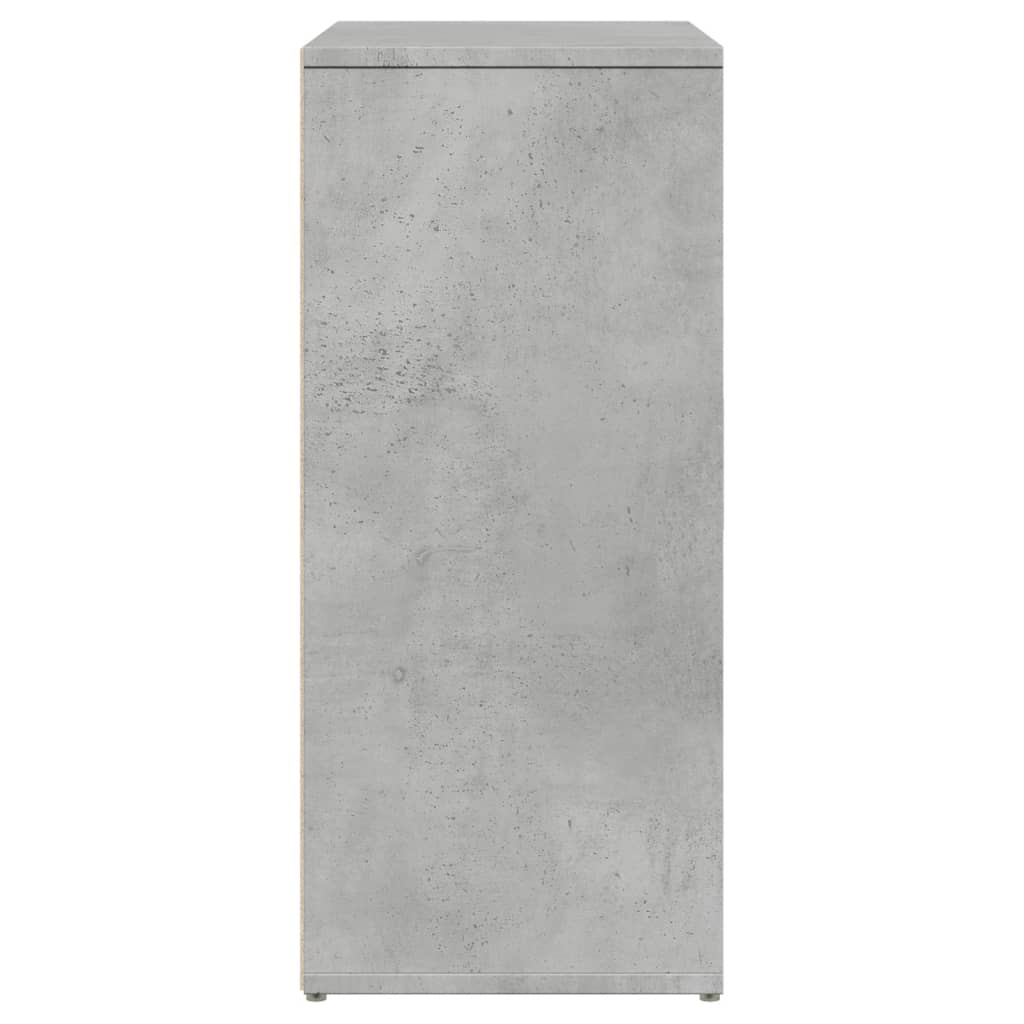 Credenze 2 pz Grigio Cemento 60x31x70 cm in Legno Multistrato