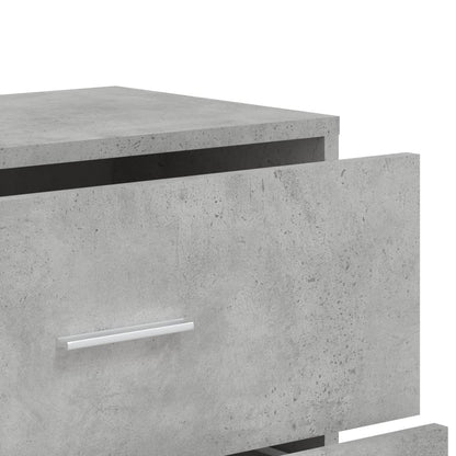 Credenze 3 pz Grigio Cemento 60x31x84 cm in Legno Multistrato