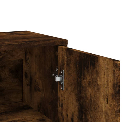Credenze 3 pz Rovere Fumo 60x31x84 cm in Legno Multistrato | homemem39