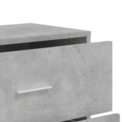 Credenze 2 pz Grigio Cemento 60x31x84 cm in Legno Multistrato - homemem39