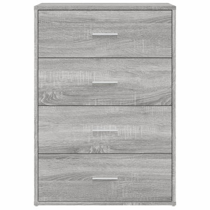 Credenze 2 pz Grigio Sonoma 60x31x84 cm in Legno Multistrato