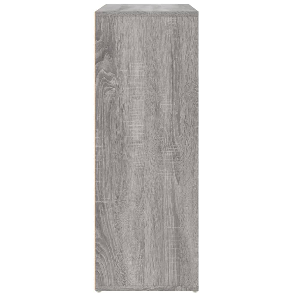 Credenze 2 pz Grigio Sonoma 60x31x84 cm in Legno Multistrato