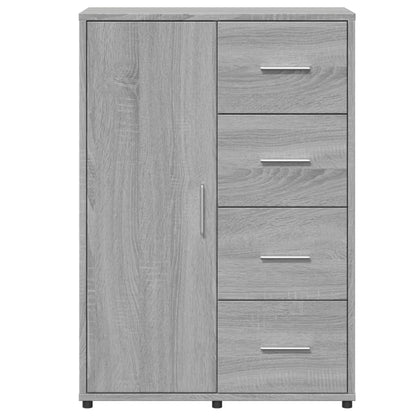 Credenze 2 pz Grigio Sonoma 60x31x84 cm in Legno Multistrato