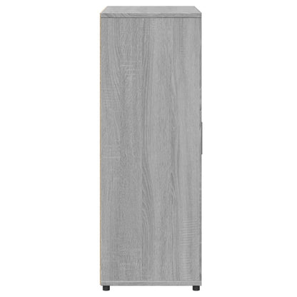 Credenze 2 pz Grigio Sonoma 60x31x84 cm in Legno Multistrato