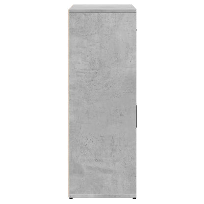 Credenze 2 pz Grigio Cemento 60x30x84 cm in Legno Multistrato