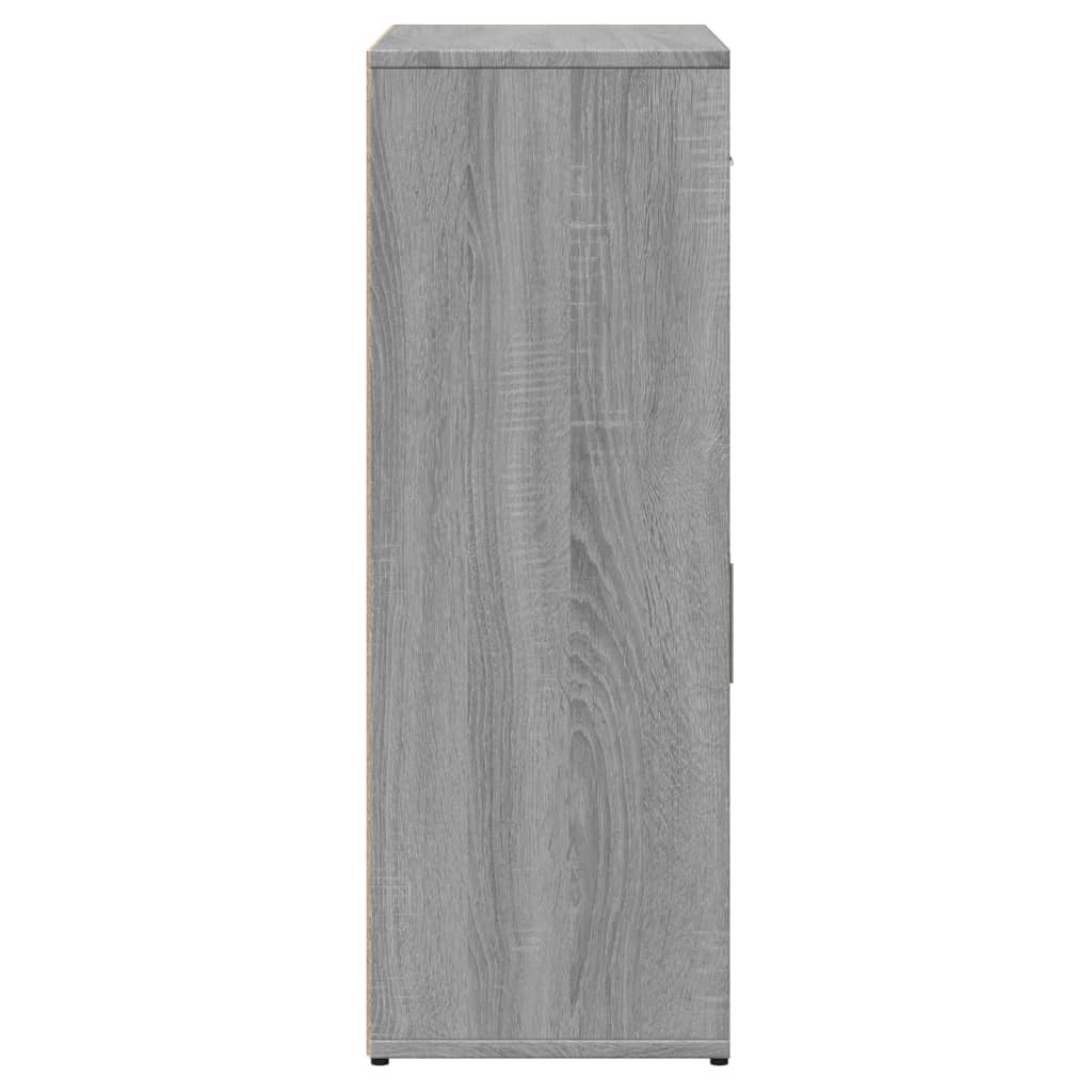 Credenze 2 pz Grigio Sonoma 60x30x84 cm in Legno Multistrato