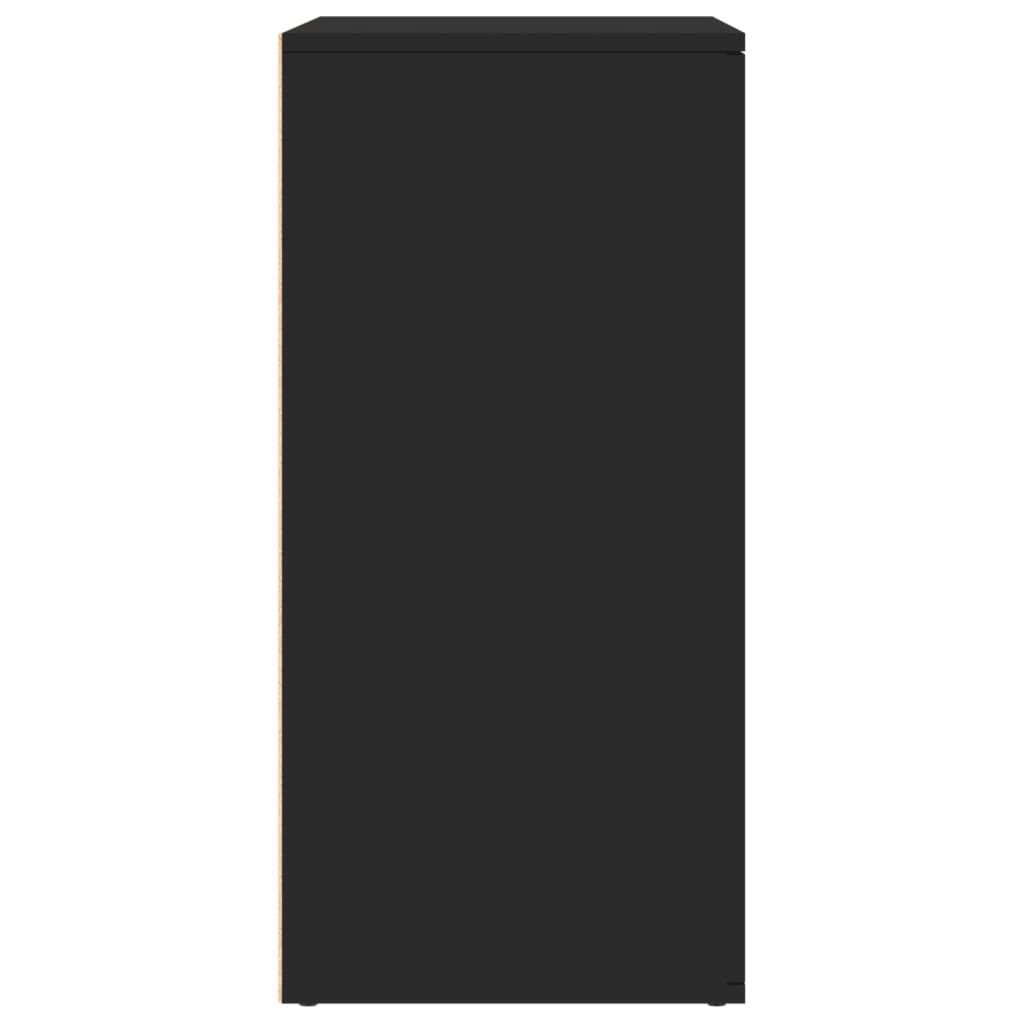 Credenze 2 pz Nere 79x38x80 cm in Legno Multistrato - homemem39