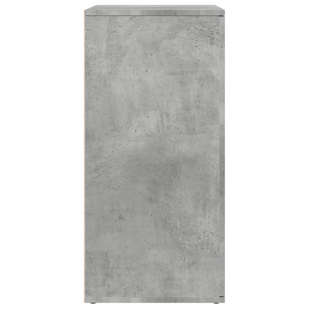 Credenze 2 pz Grigio Cemento 79x38x80 cm in Legno Multistrato - homemem39