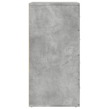 Credenze 3 pz Grigio Cemento in Legno Multistrato