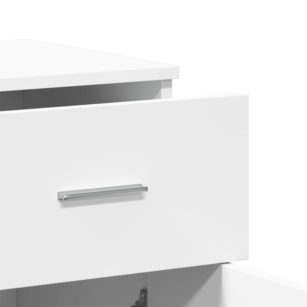 Credenze 2 pz Bianche 79x38x80 cm in Legno Multistrato - homemem39