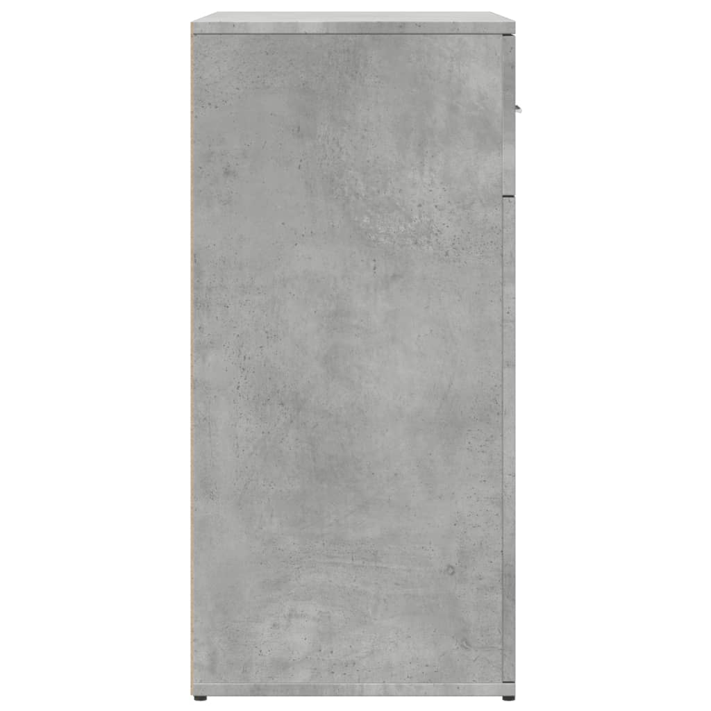 Credenze 2 pz Grigio Cemento 79x38x80 cm in Legno Multistrato - homemem39
