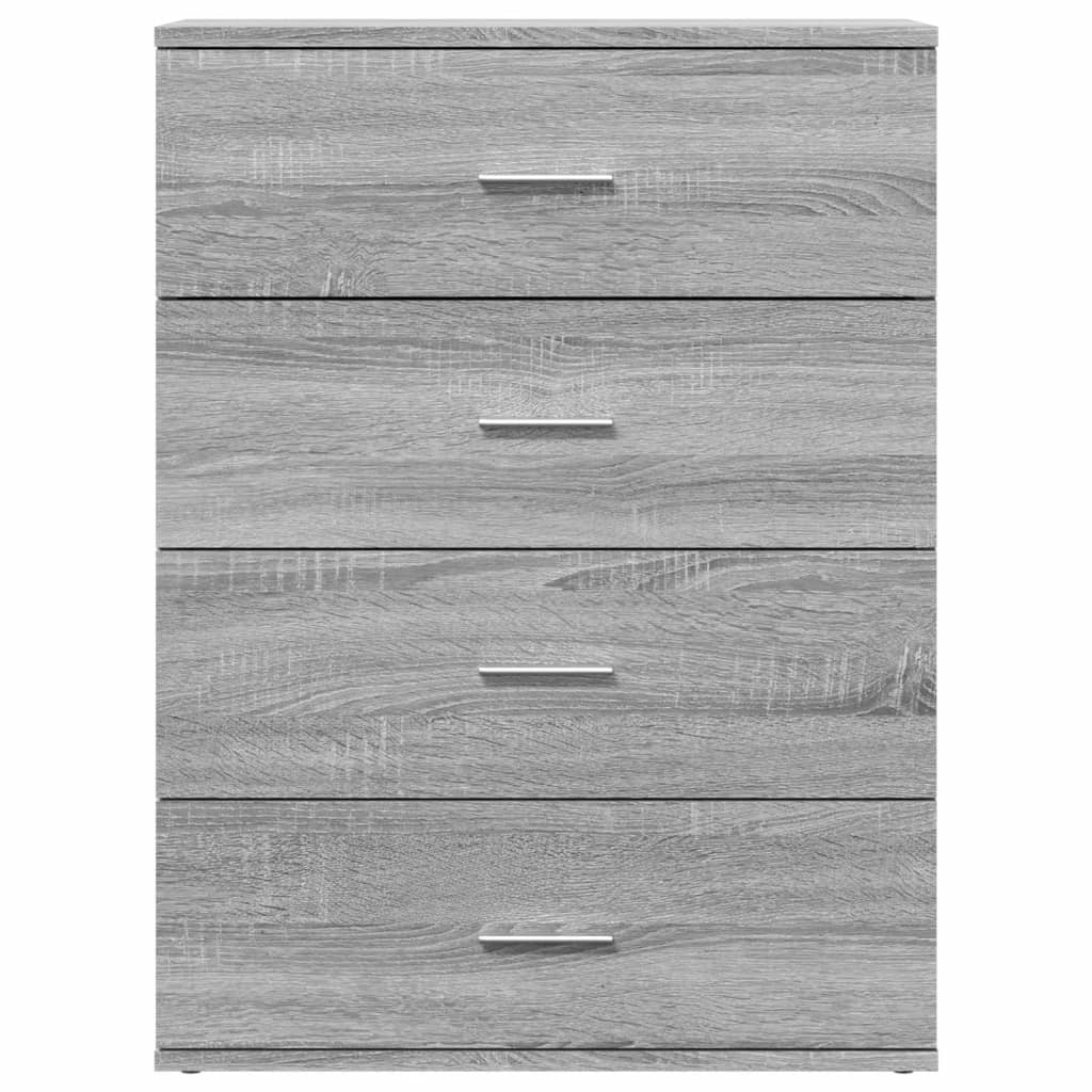 Credenze 2 pz Grigio Sonoma 60x39x80 cm in Legno Multistrato - homemem39