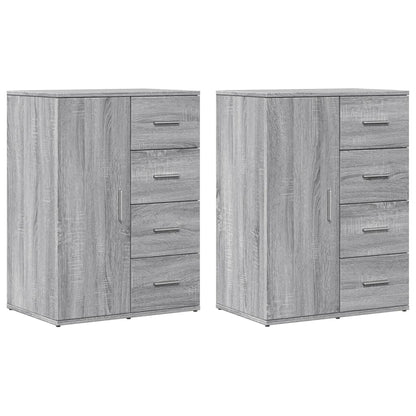 Credenze 2 pz Grigio Sonoma 59x39x80 cm in Legno Multistrato - homemem39