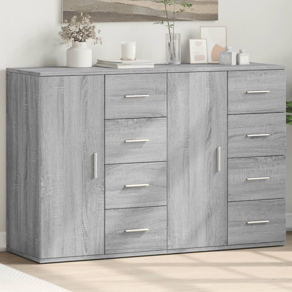 Credenze 2 pz Grigio Sonoma 59x39x80 cm in Legno Multistrato - homemem39