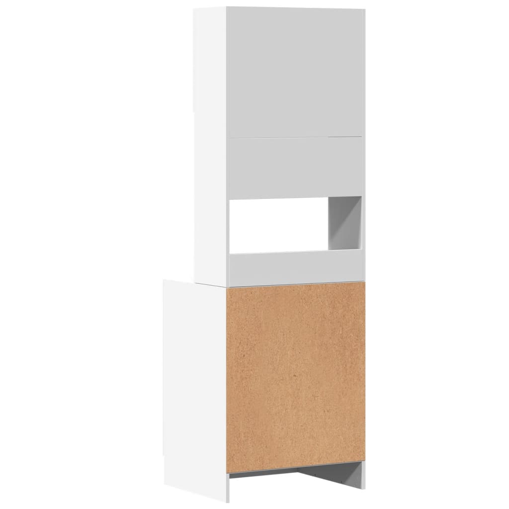 Mobile da Cucina Bianco 60x50x180 cm Legno Multistrato - homemem39