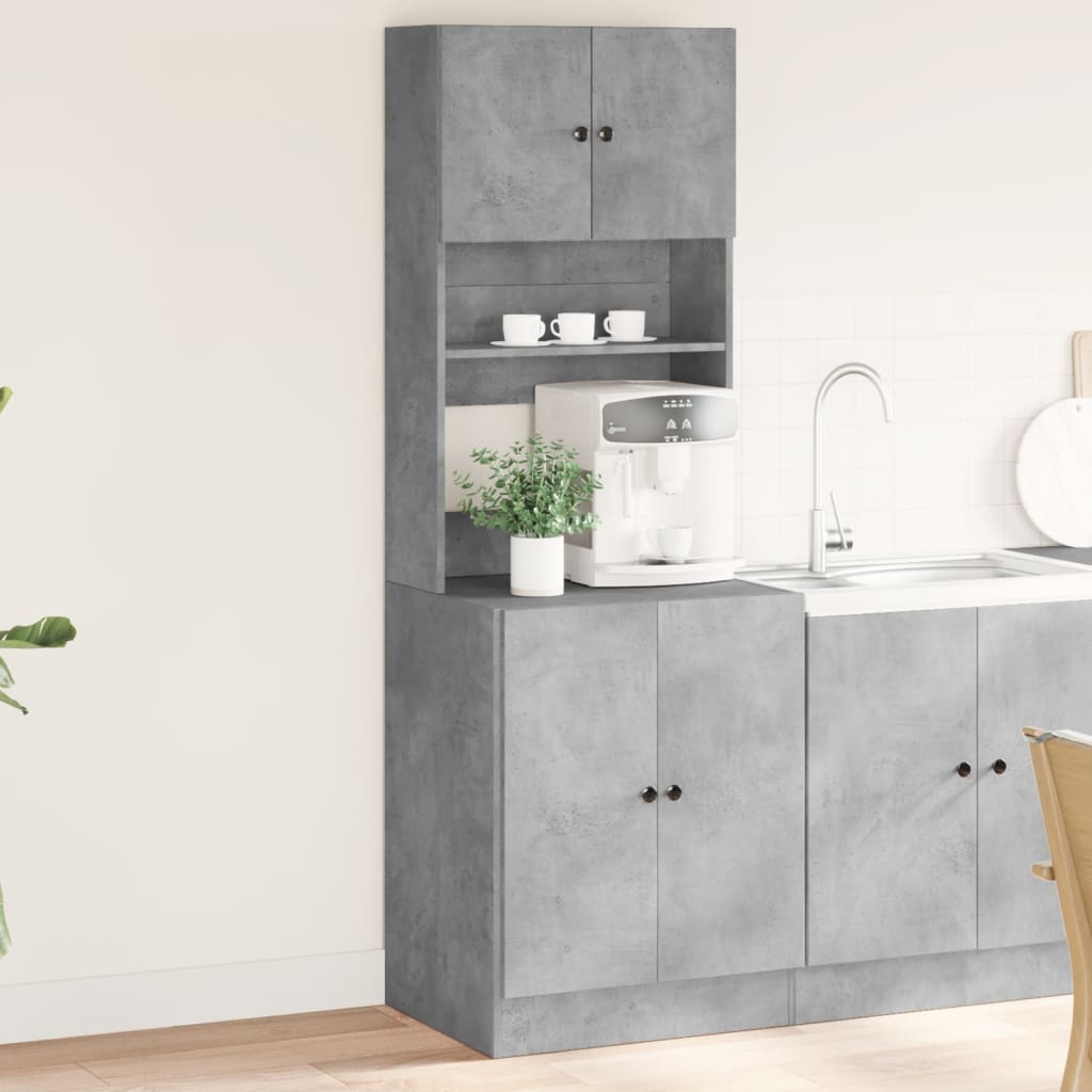Mobile da Cucina Grigio 60x50x180 cm in Legno Multistrato - homemem39