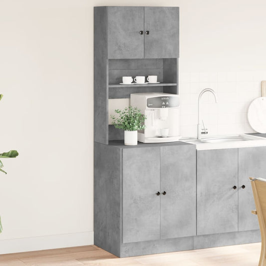 Mobile da Cucina Grigio 60x50x180 cm in Legno Multistrato - homemem39