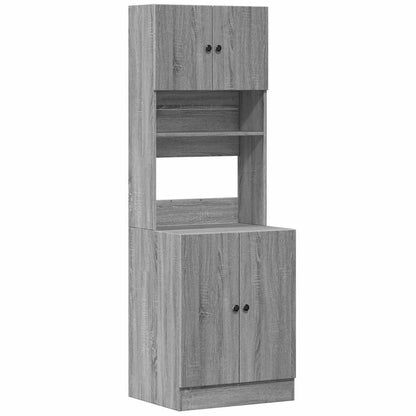 Mobile da Cucina Grigio Sonoma 60x50x180cm in Legno Multistrato | homemem39