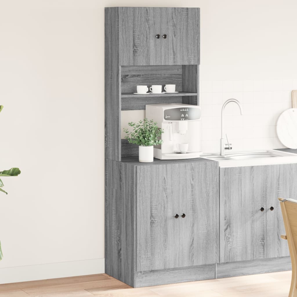 Mobile da Cucina Grigio Sonoma 60x50x180cm in Legno Multistrato - homemem39
