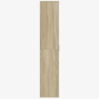 Credenza Rovere Sonoma 80x35x180 cm in Legno Multistrato