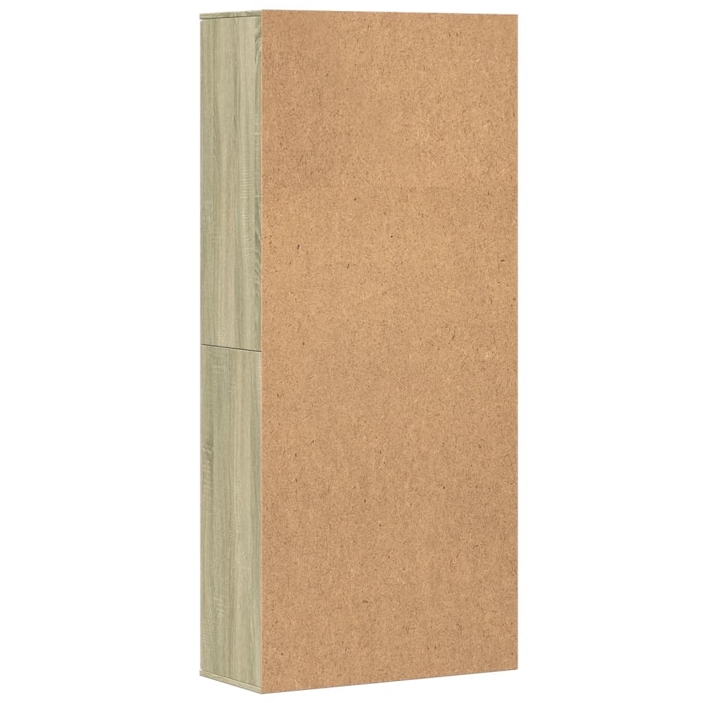 Credenza Rovere Sonoma 80x35x180 cm in Legno Multistrato | homemem39