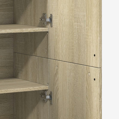 Credenza Rovere Sonoma 80x35x180 cm in Legno Multistrato | homemem39
