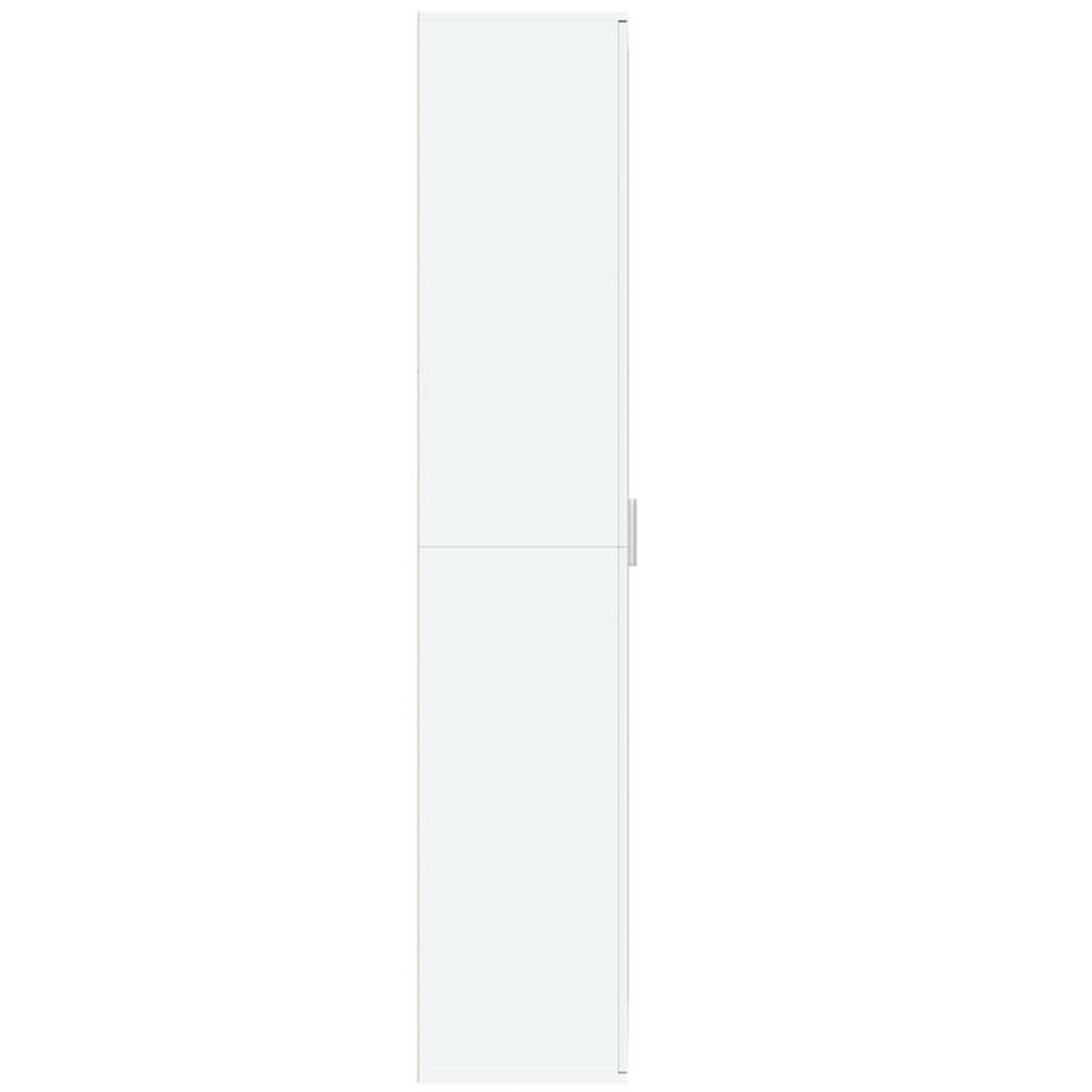 Credenza Bianca 70x35x180 cm in Legno Multistrato
