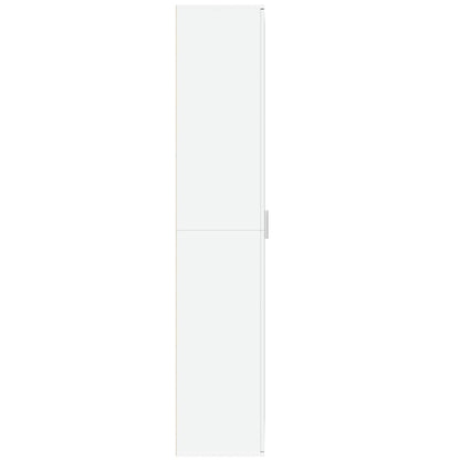 Credenza Bianca 70x35x180 cm in Legno Multistrato