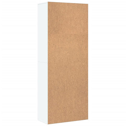 Credenza Bianca 70x35x180 cm in Legno Multistrato | homemem39