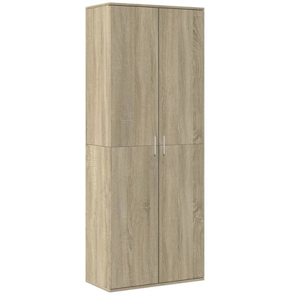 Credenza Rovere Sonoma 70x35x180 cm in Legno Multistrato