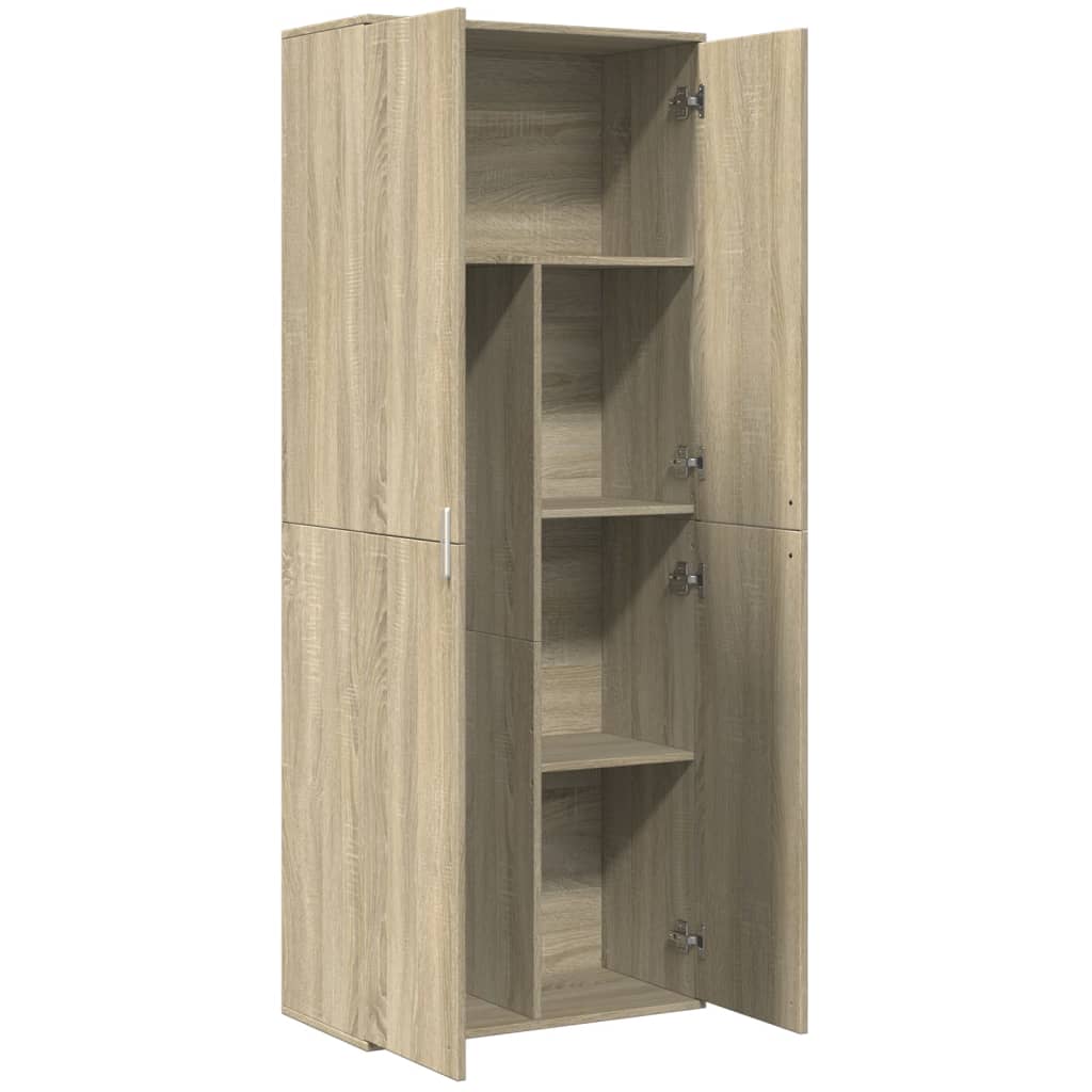 Credenza Rovere Sonoma 70x35x180 cm in Legno Multistrato | homemem39