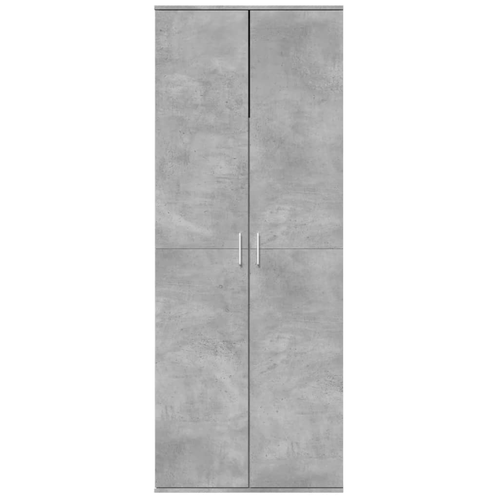 Credenza Grigio Cemento 70x35x180 cm in Legno Multistrato | homemem39