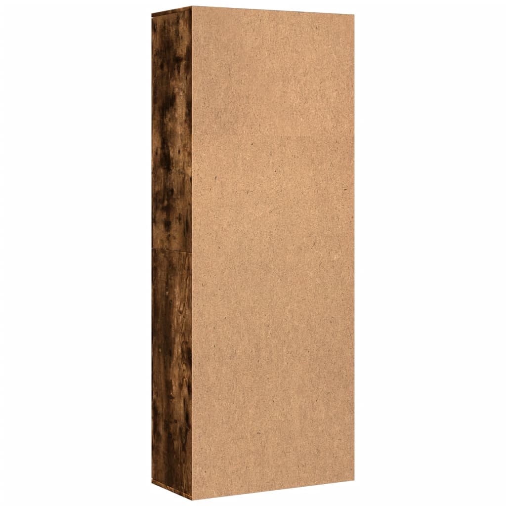Credenza Rovere Fumo 70x35x180 cm in Legno Multistrato | homemem39