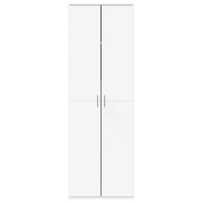 Credenza Bianca 60x35x180 cm in Legno Multistrato