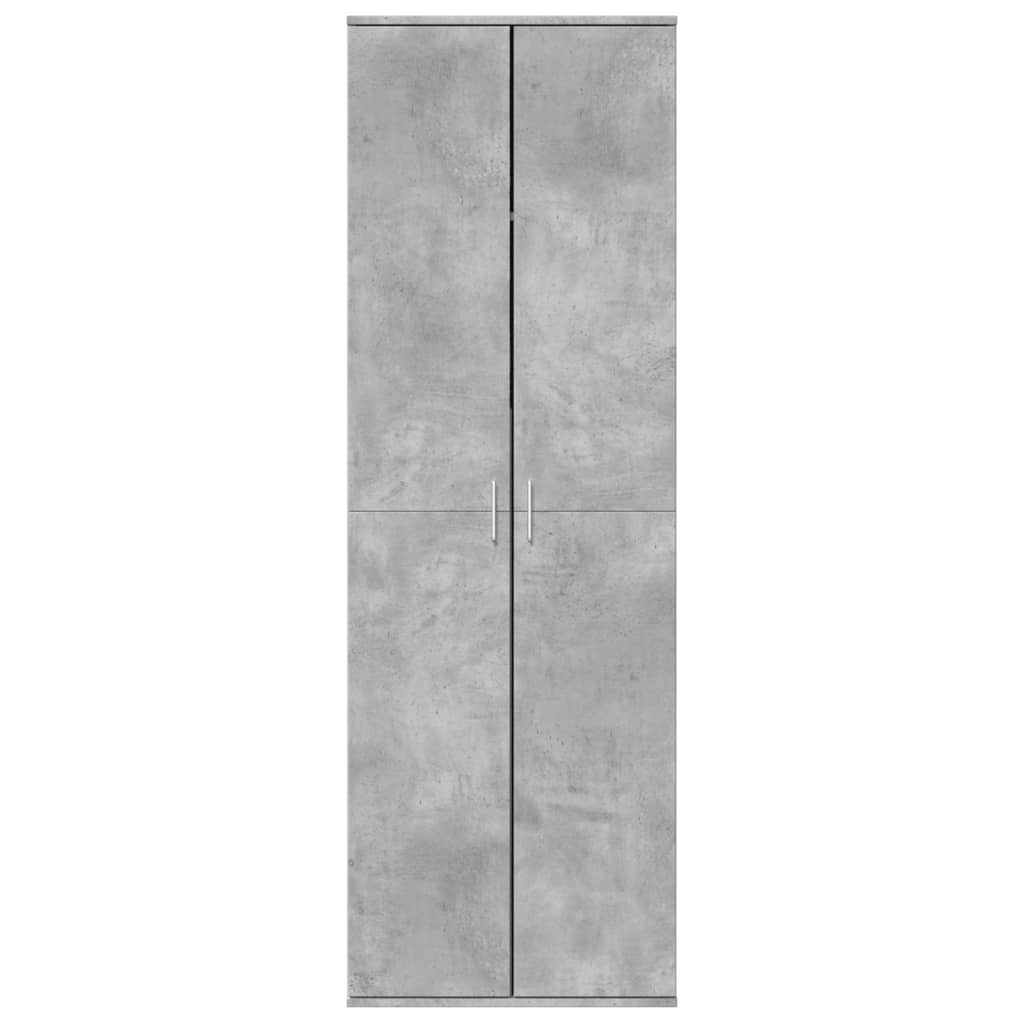 Credenza Grigio Cemento 60x35x180 cm in Legno Multistrato