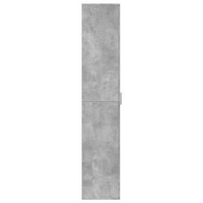 Credenza Grigio Cemento 60x35x180 cm in Legno Multistrato