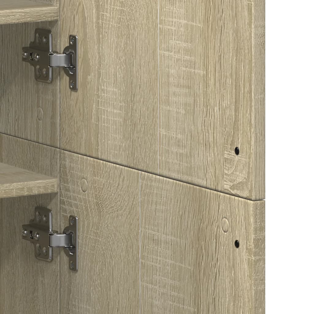 Scarpiera Rovere Sonoma 80x39x178 cm in Legno Multistrato - homemem39