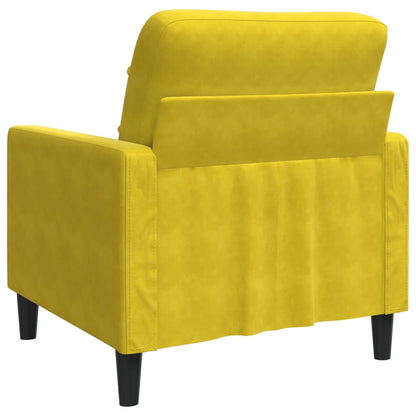 Poltrona Giallo 60 cm Velluto