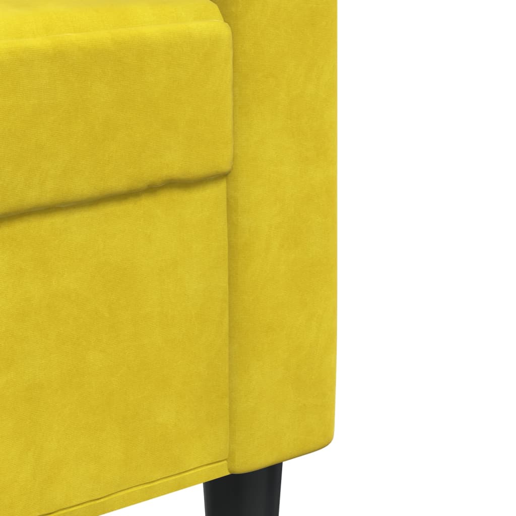 Poltrona Giallo 60 cm Velluto