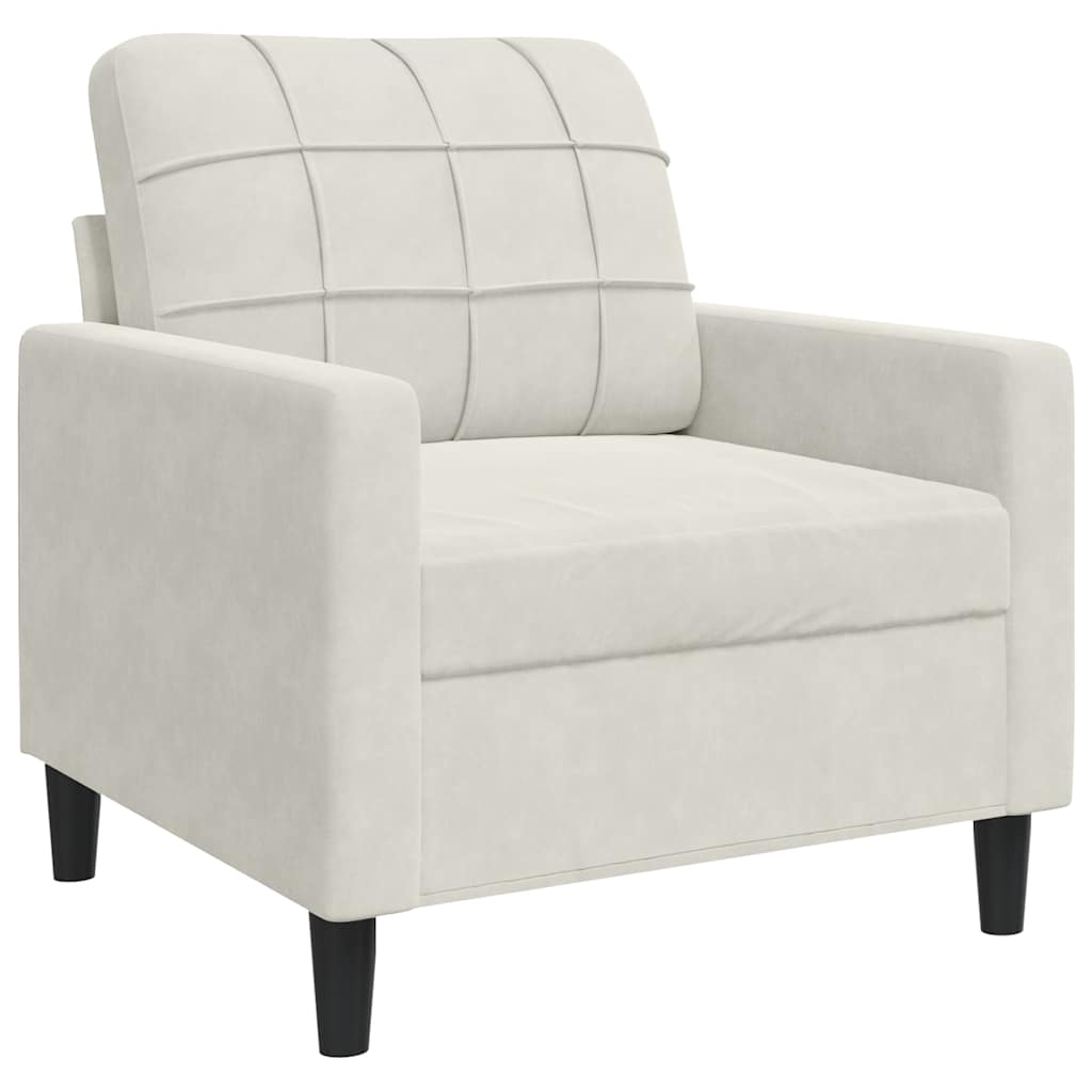 Poltrona Crema 60 cm Velluto