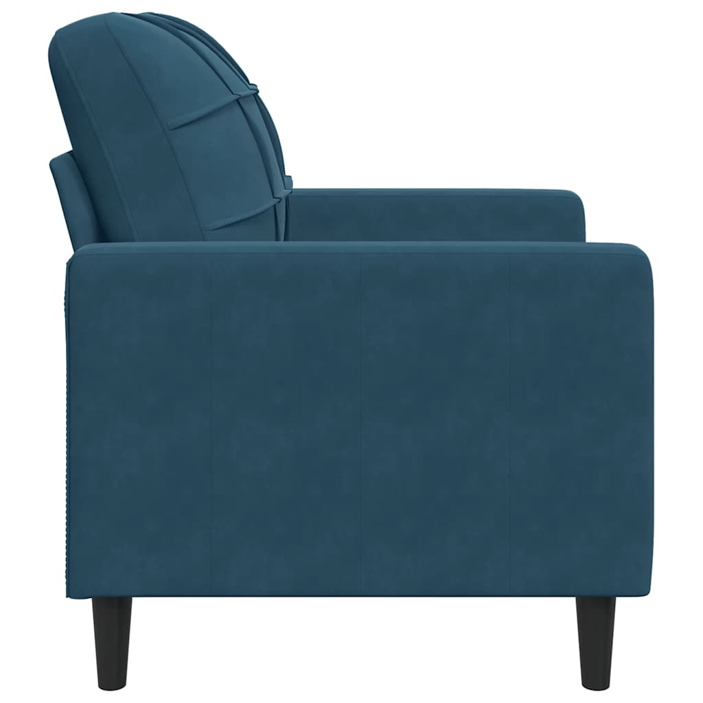 Poltrona Blu 60 cm Velluto