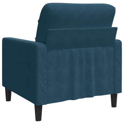 Poltrona Blu 60 cm Velluto