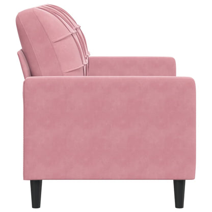 Divano a 2 Posti Rosa 120 cm in Velluto | homemem39