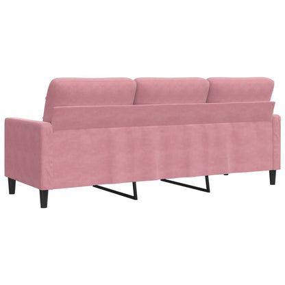 Divano a 3 Posti rosa 180 cm in Velluto | homemem39
